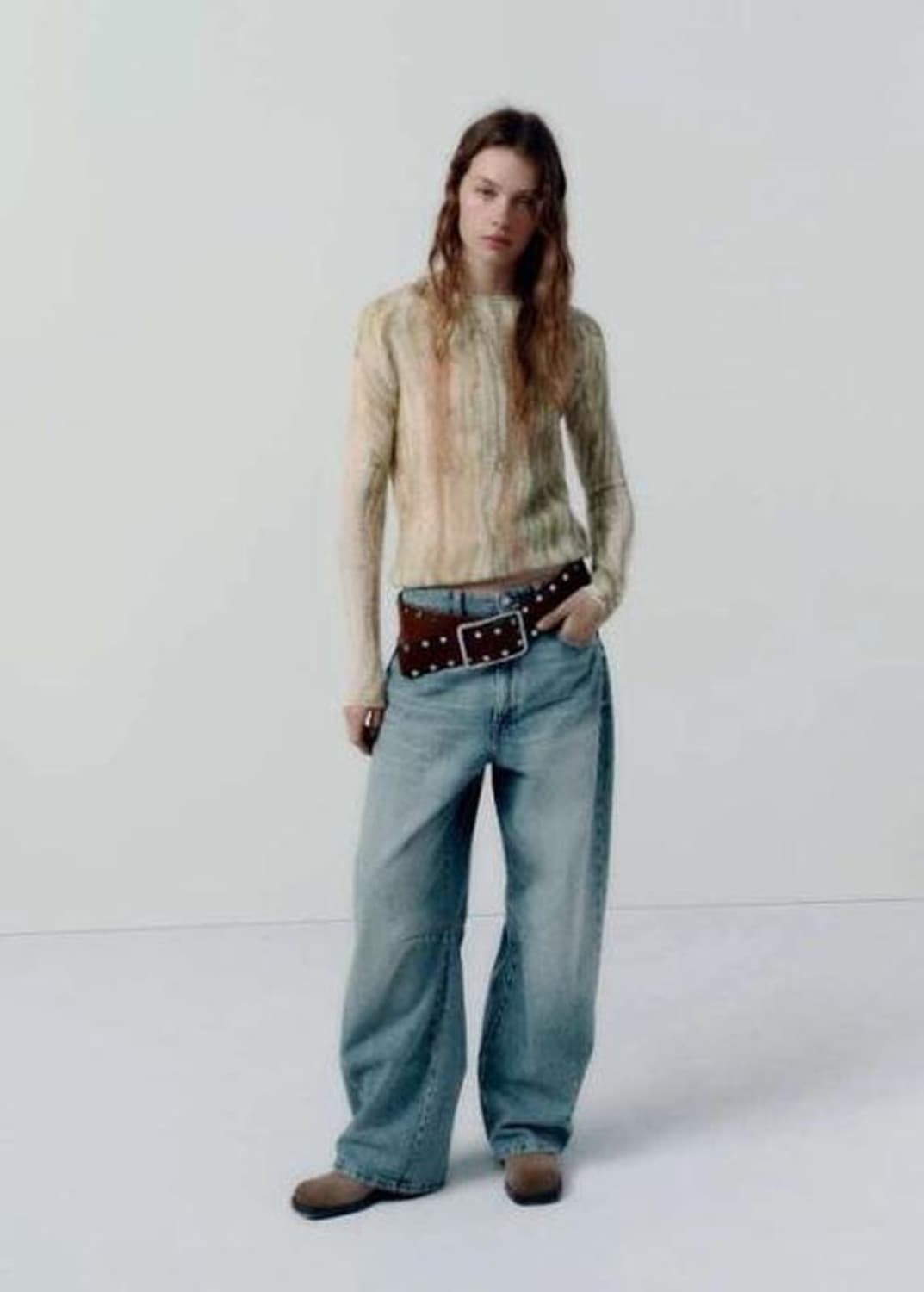 자라 울 타이다이 니트 S 상품이미지5