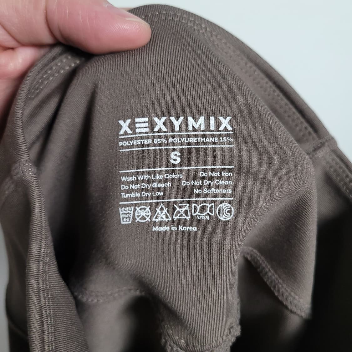 (S) XEXYMIX 젝시믹스 브라운 레깅스 헬스 요가 필라테스 상품이미지3
