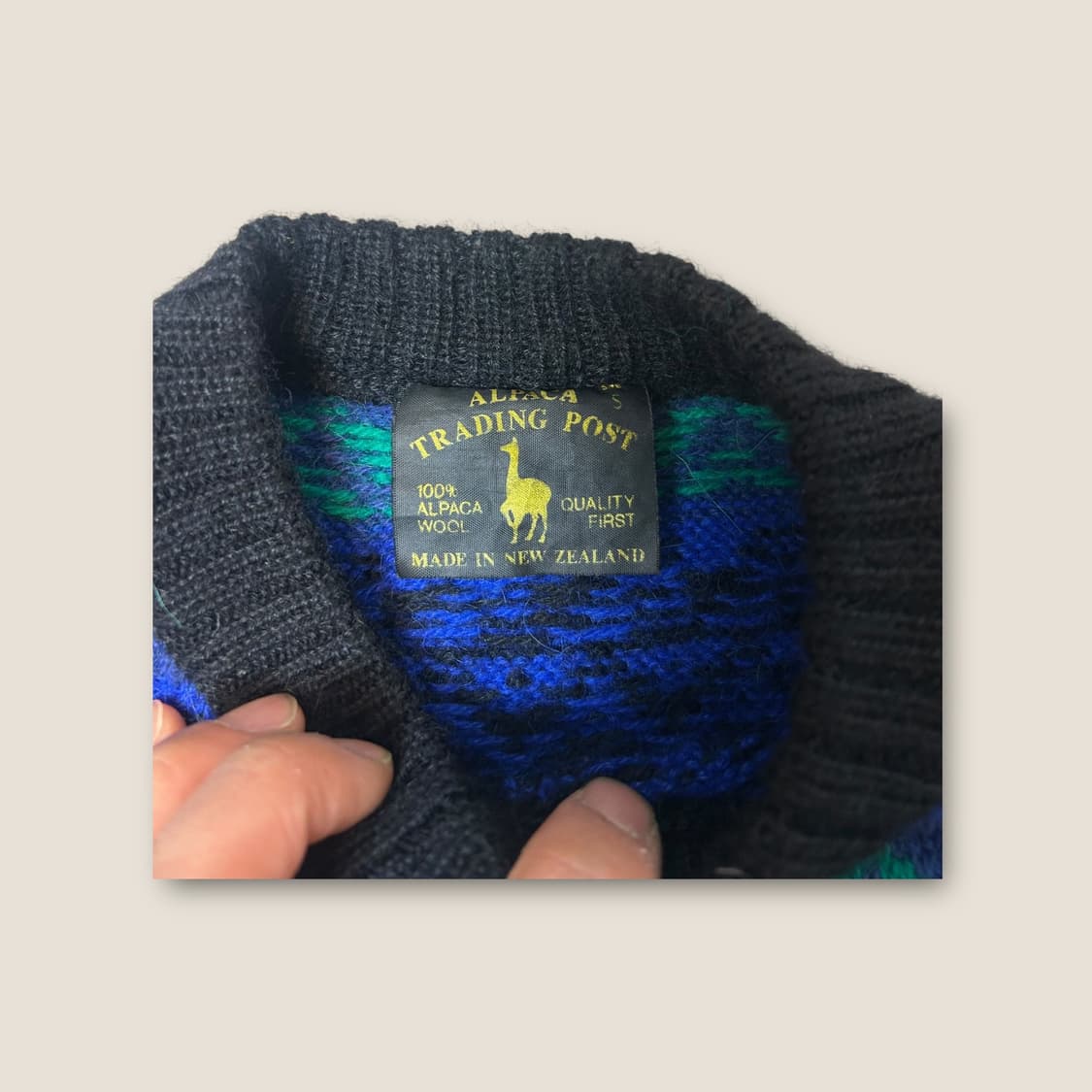 O096 알파카 트레이딩 포스트 뉴질랜드 알파카 니트 가디건 상품이미지2