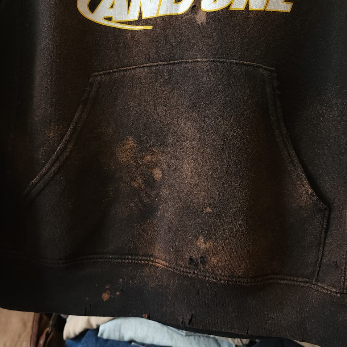 90s 러셀 후드 빈티지 스웻셔츠 썬페이딩 L 유스 상품이미지6