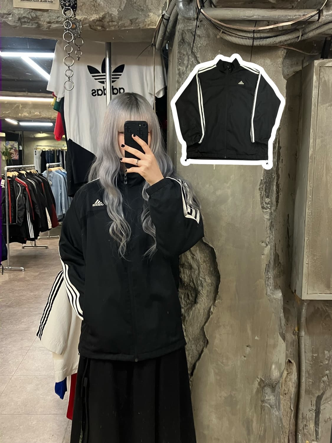 아디다스 바람막이 점퍼 블랙 100   #csz2604 상품이미지1