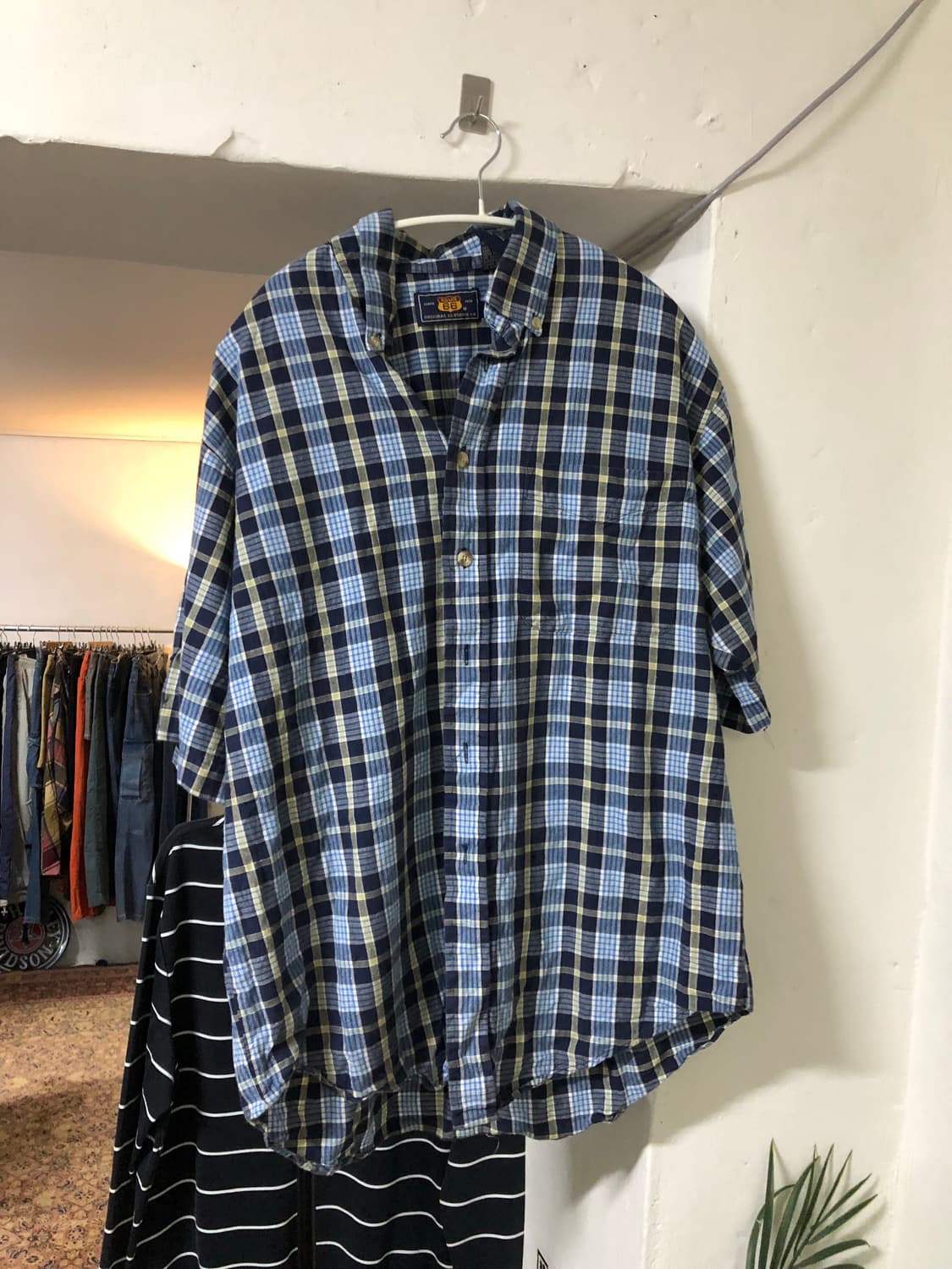 Route 66 vintage western blue shirts 상품이미지1