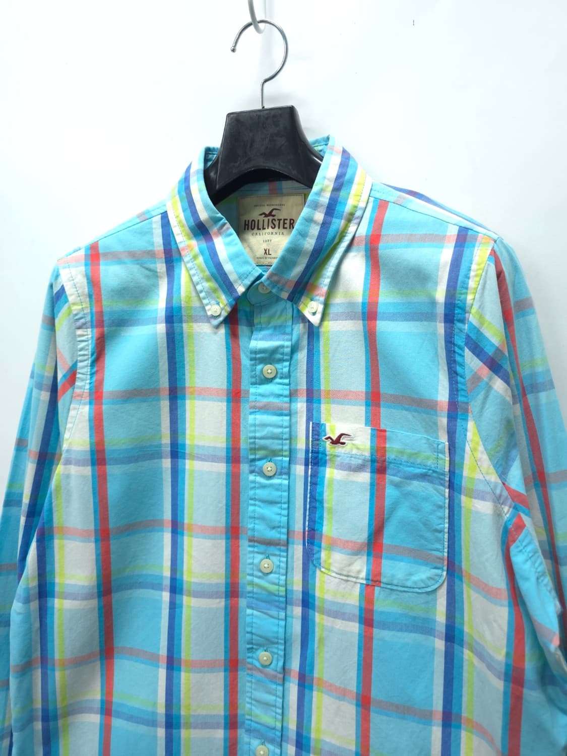 홀리스터 남성 화사한 멀티체크 봄가을 셔츠 (105) 상품이미지2