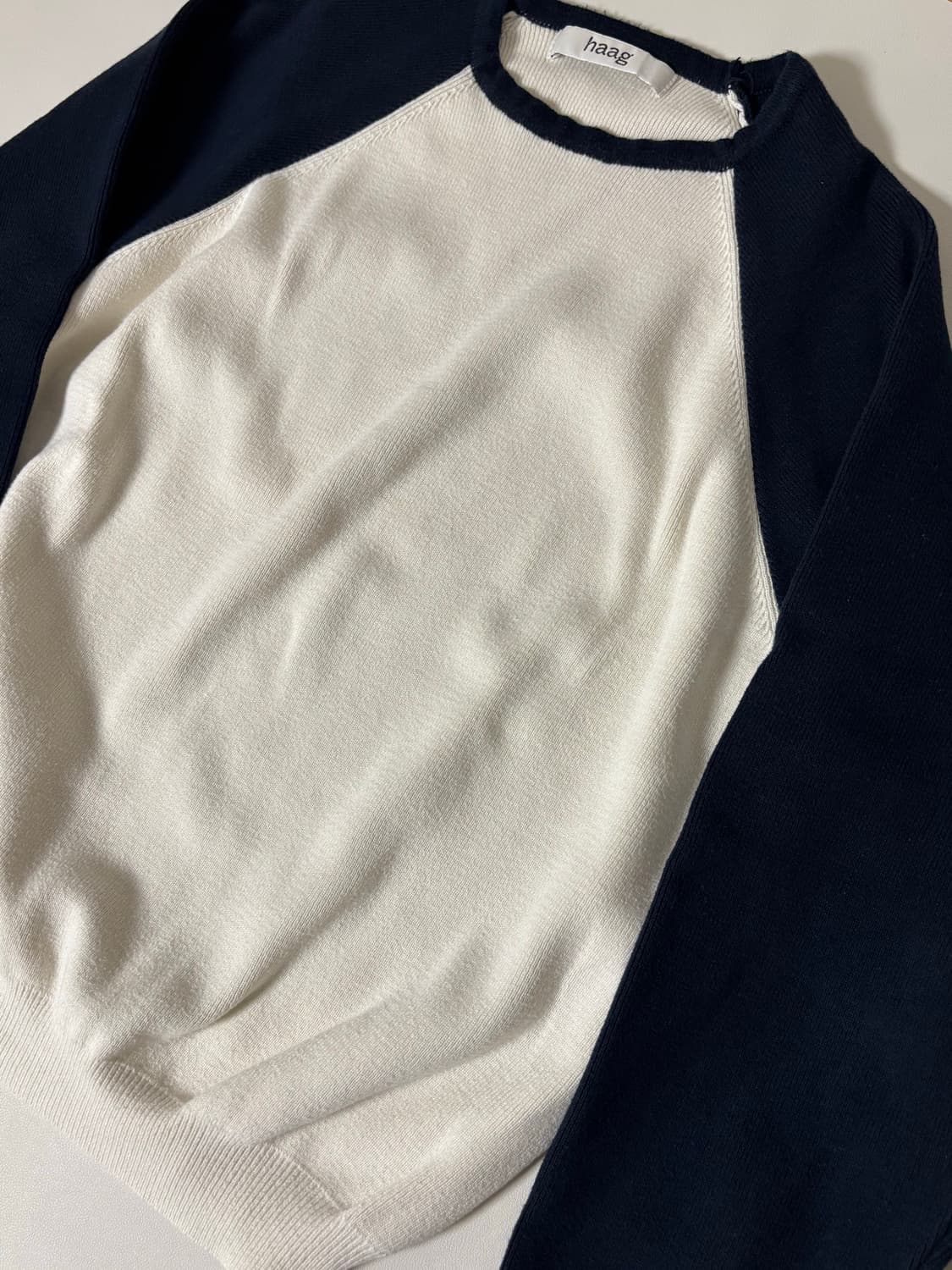 헤이그 나그랑 스웨터 네이비 상품이미지7