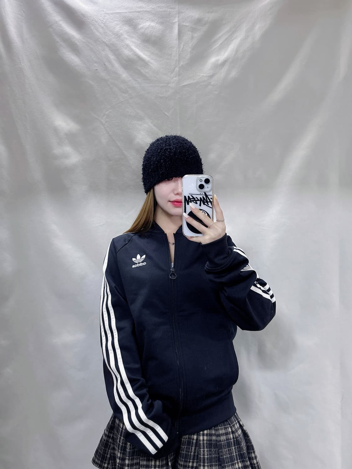 아디다스 블랙 삼선 트랙탑  상품이미지2