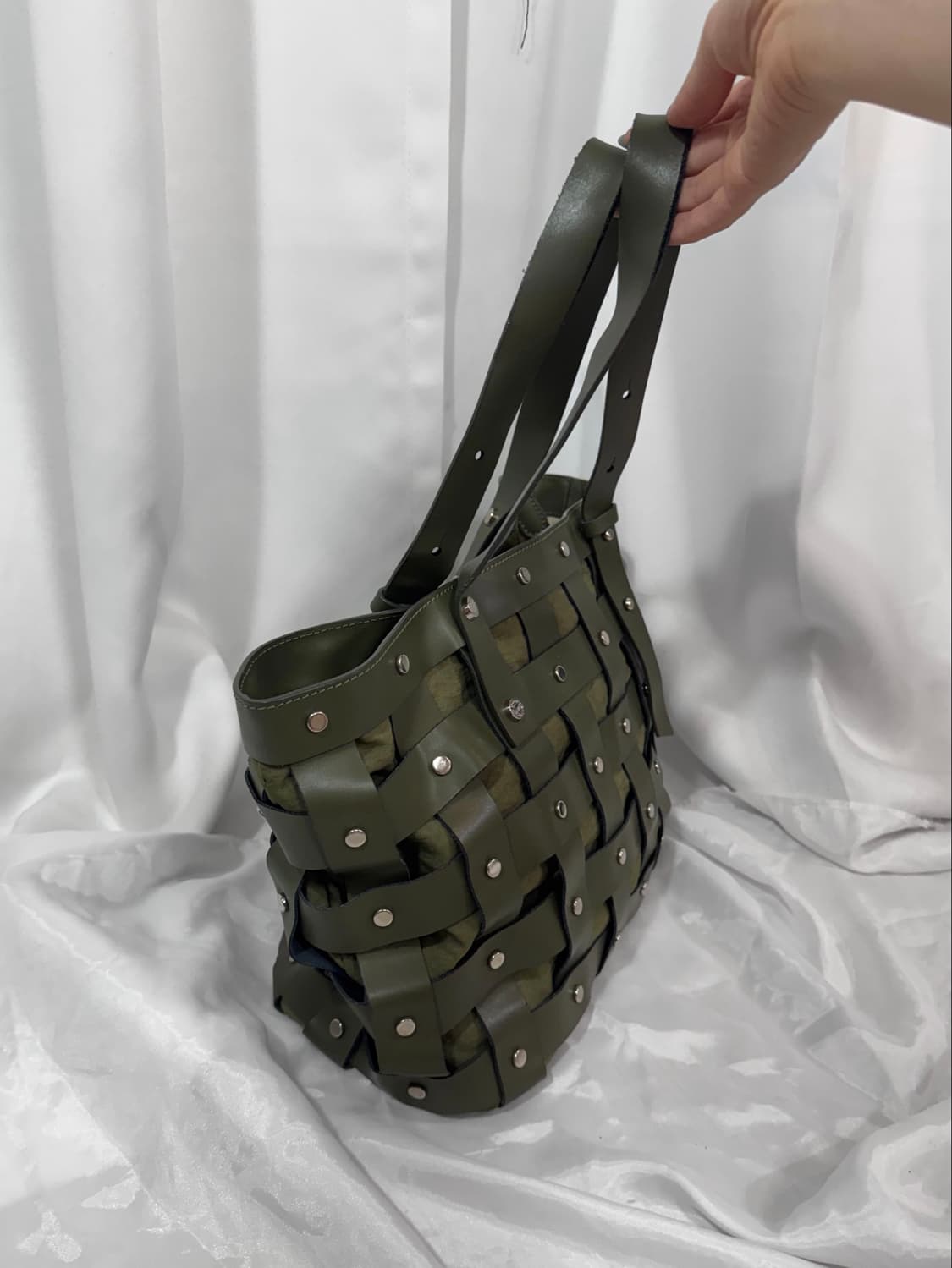 khaki detail shoulder bag 상품이미지4