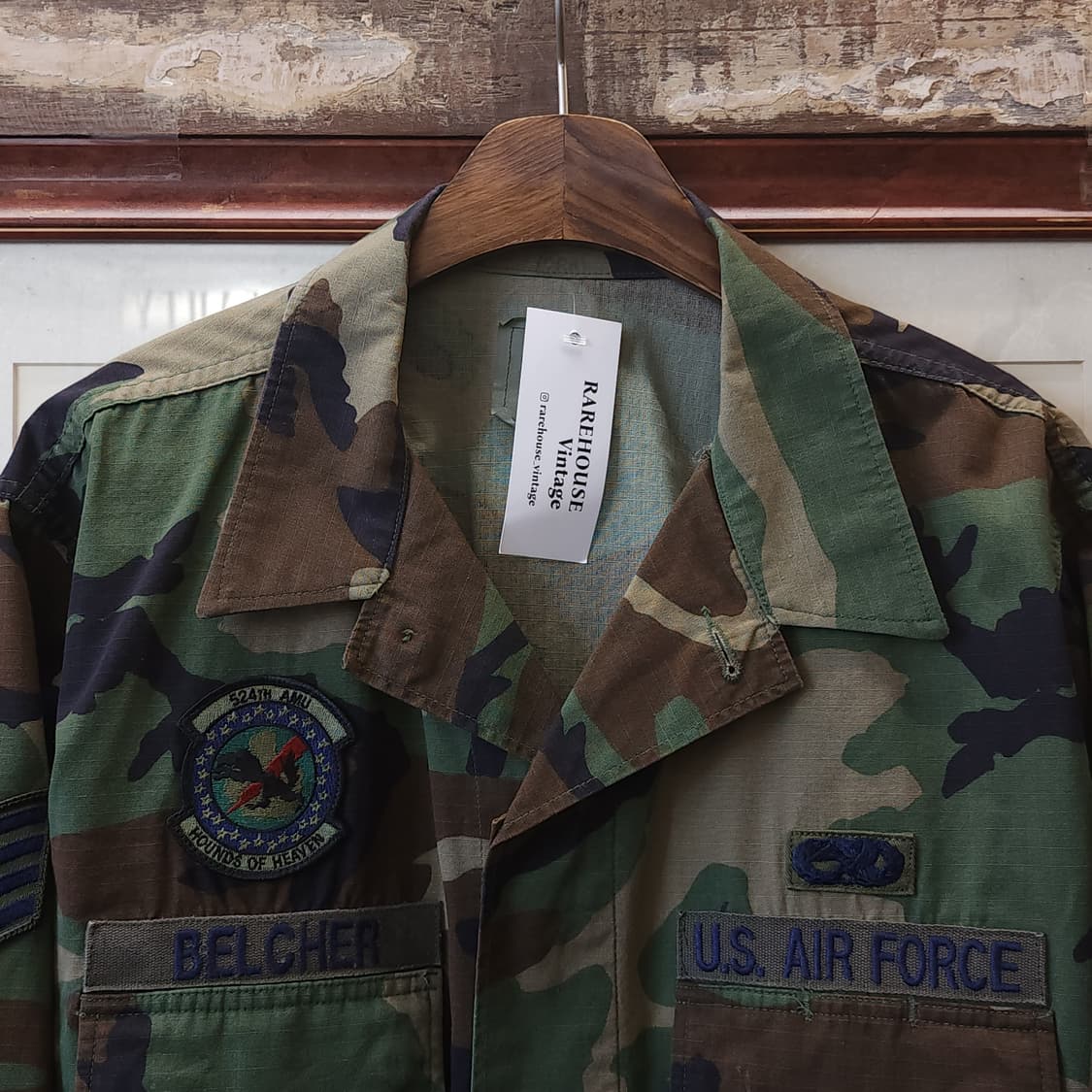 90s 미군 우드랜드 카모셔츠 BDU 라지 레귤러 상품이미지3