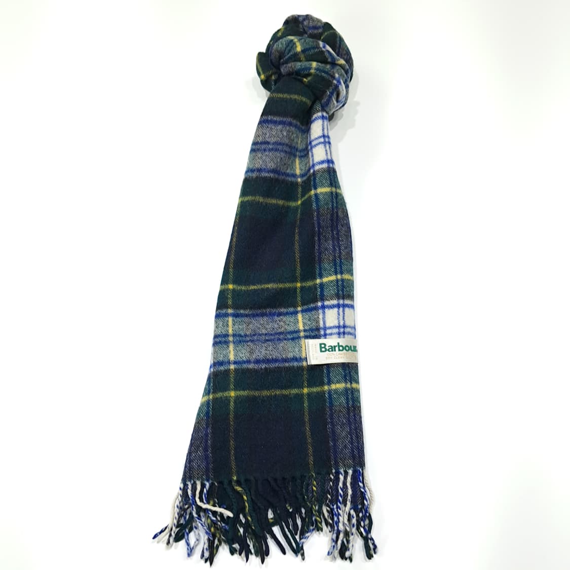 MX394 바버 클래식 타탄 체크 100% 램스울 프린지 머플러 상품이미지5