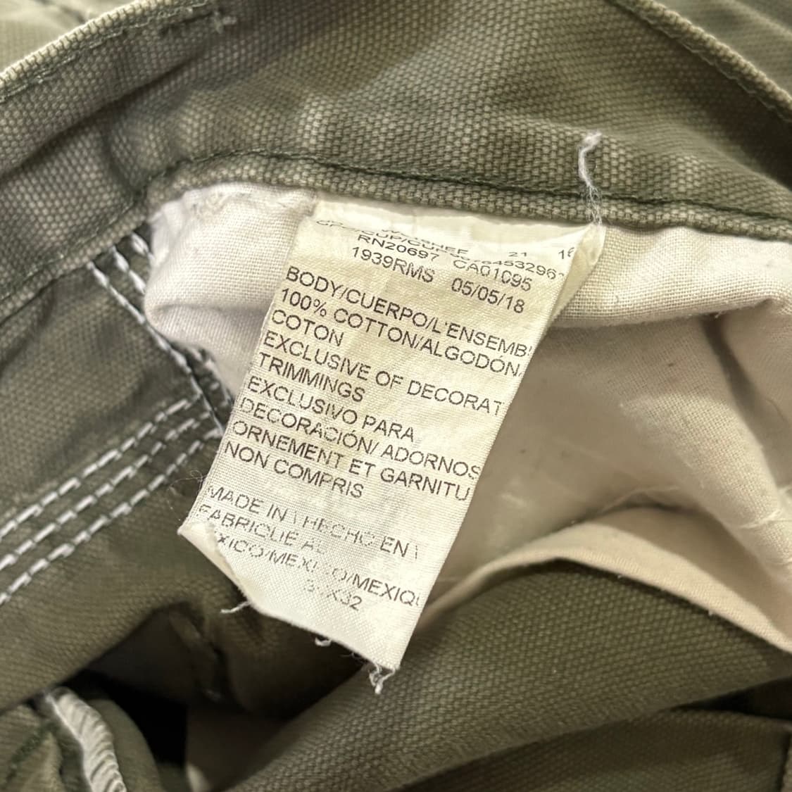 빈티지 디키즈 1939 카펜터 팬츠 RMS 그린 상품이미지7