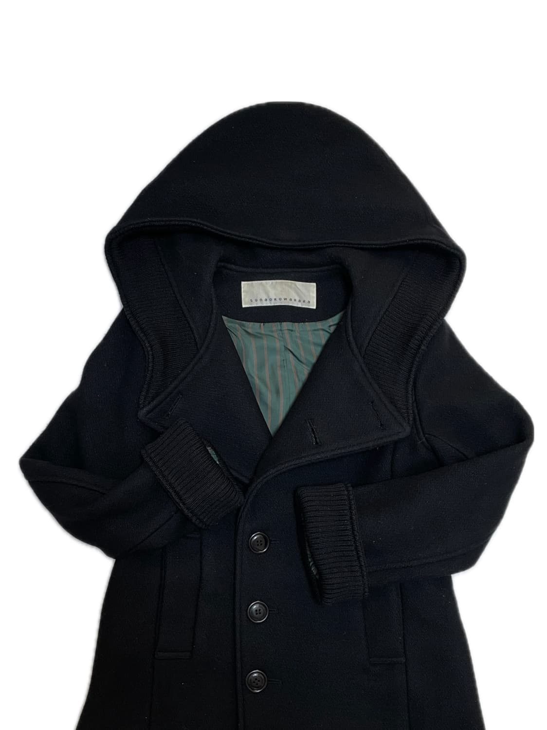 Sunao Kuwahara hood botton coat 상품이미지3