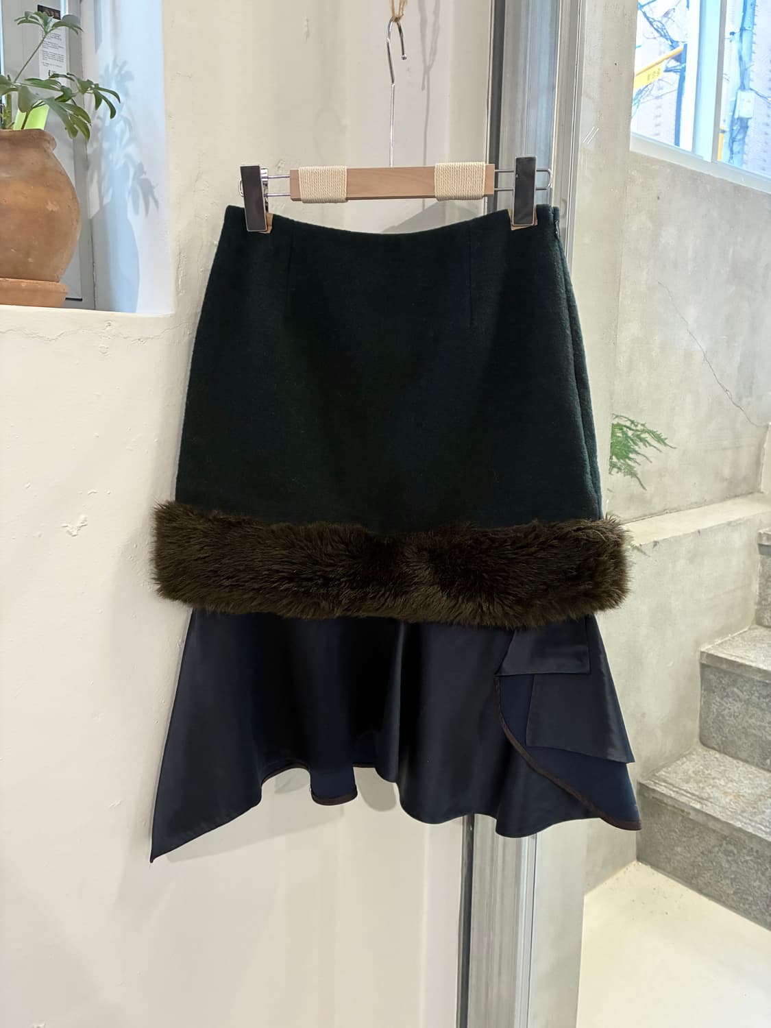 Kolor 컬러 퍼 레이어드 스커트 상품이미지1