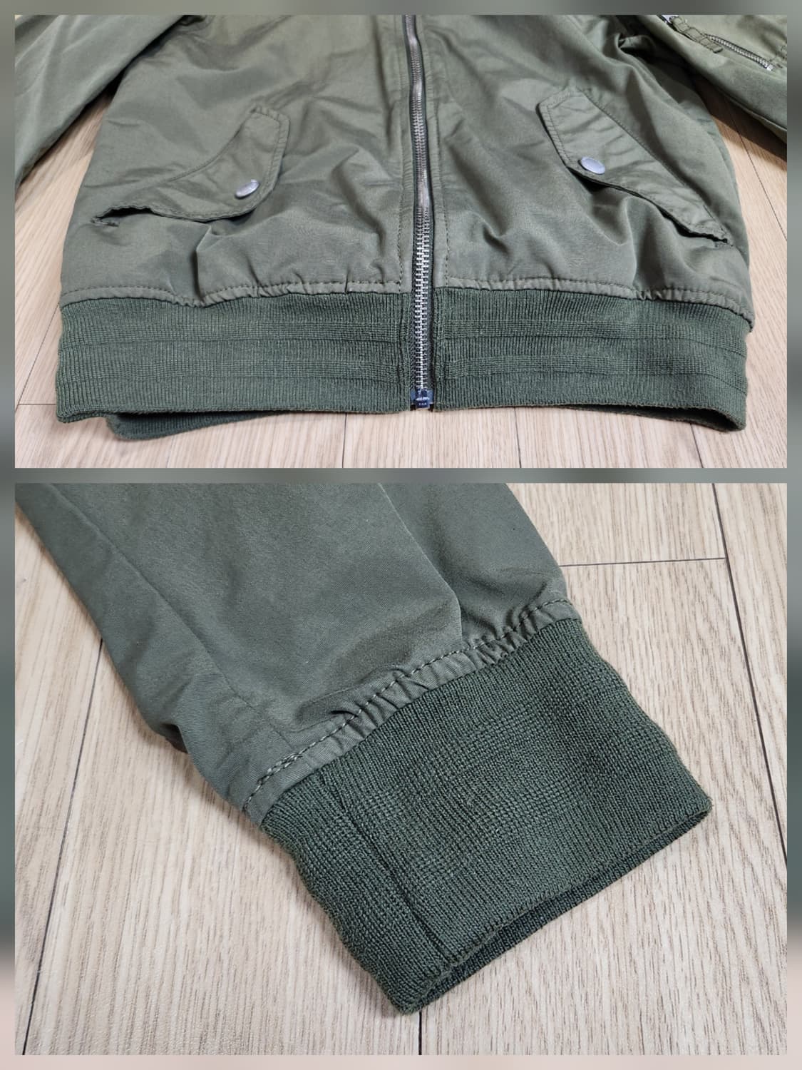 스파오 Spao Regiment 항공점퍼 / 블루종 / 봄버재캣 M 상품이미지8