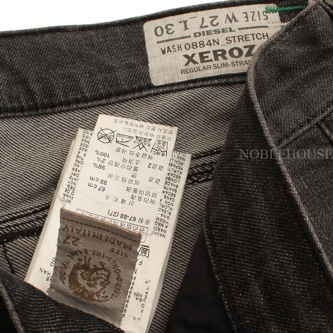 디젤 그레이 데미지 데님팬츠 27 상품이미지5