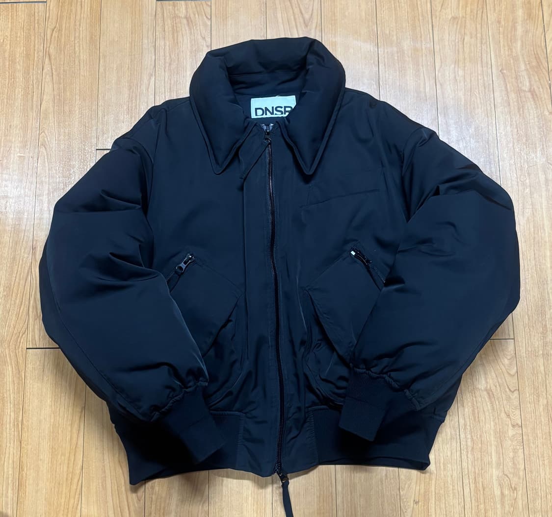 DNSR 디앤써 플라이트 크롭 덕다운 패딩 점퍼 블랙 L 상품이미지3