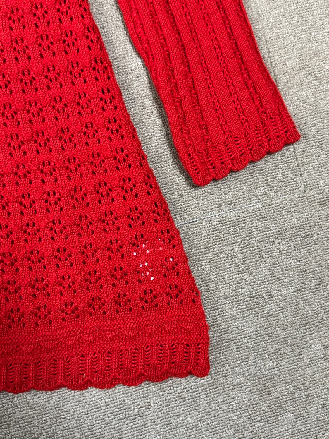 Ran Parishe 러플 칼라 펀칭 니트 상품이미지5