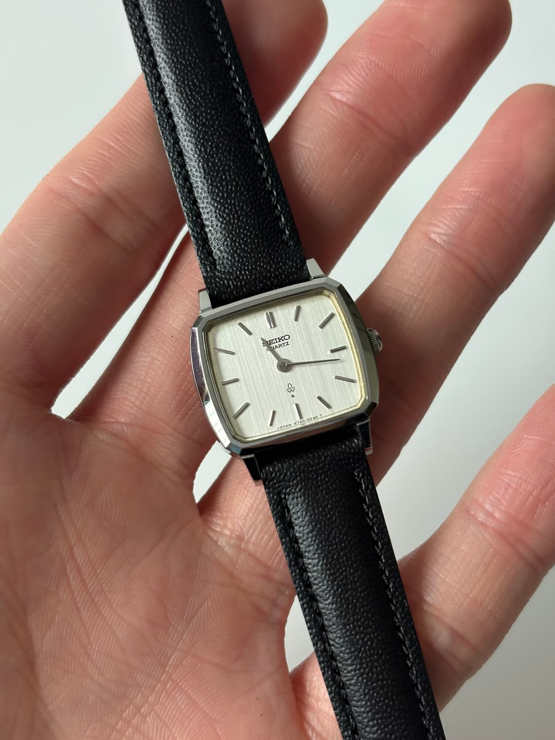 세이코 1980년대 실버 스퀘어 쿼츠 여성 상품이미지2