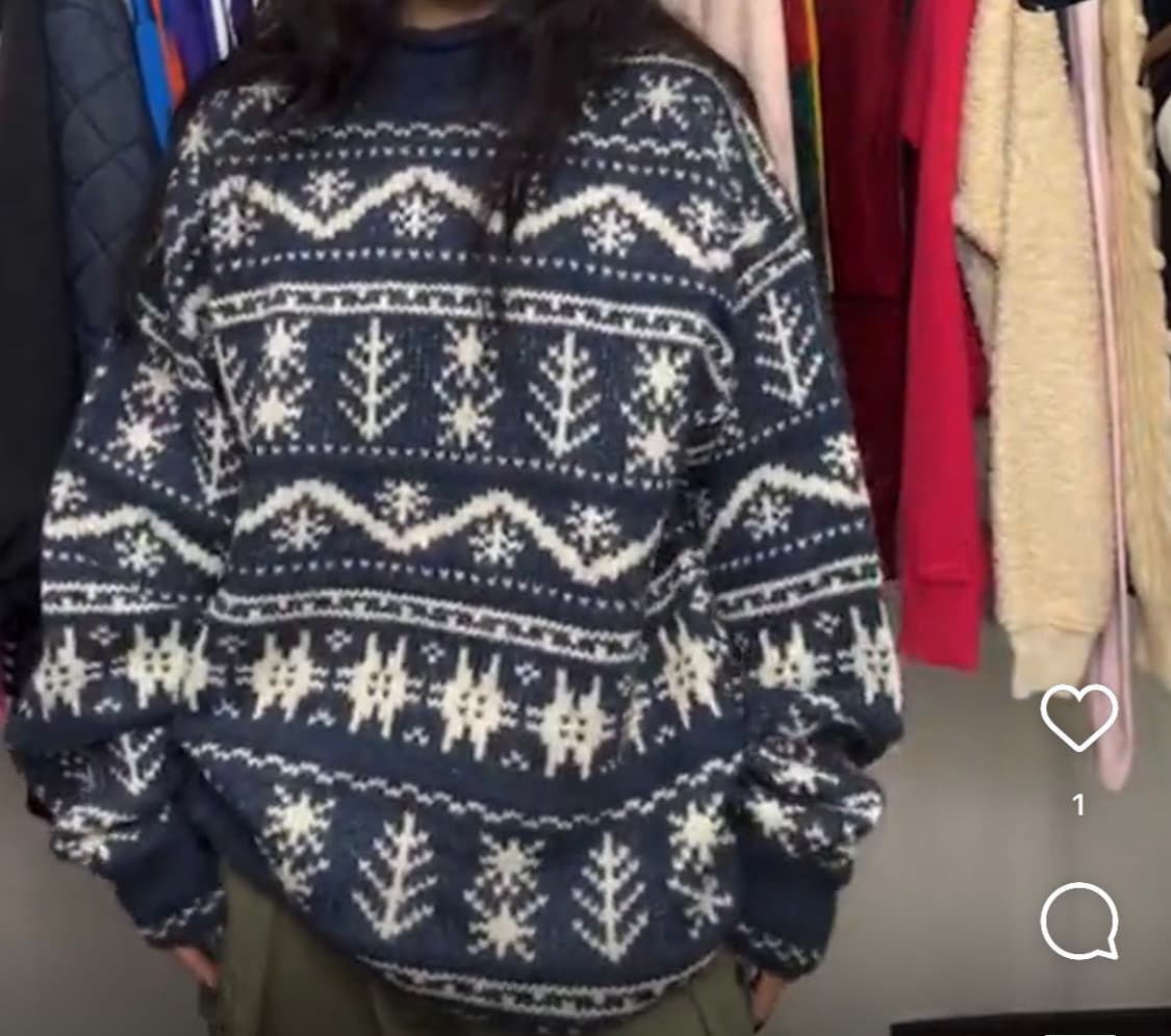 노르딕 빈티지 니트 상품이미지1