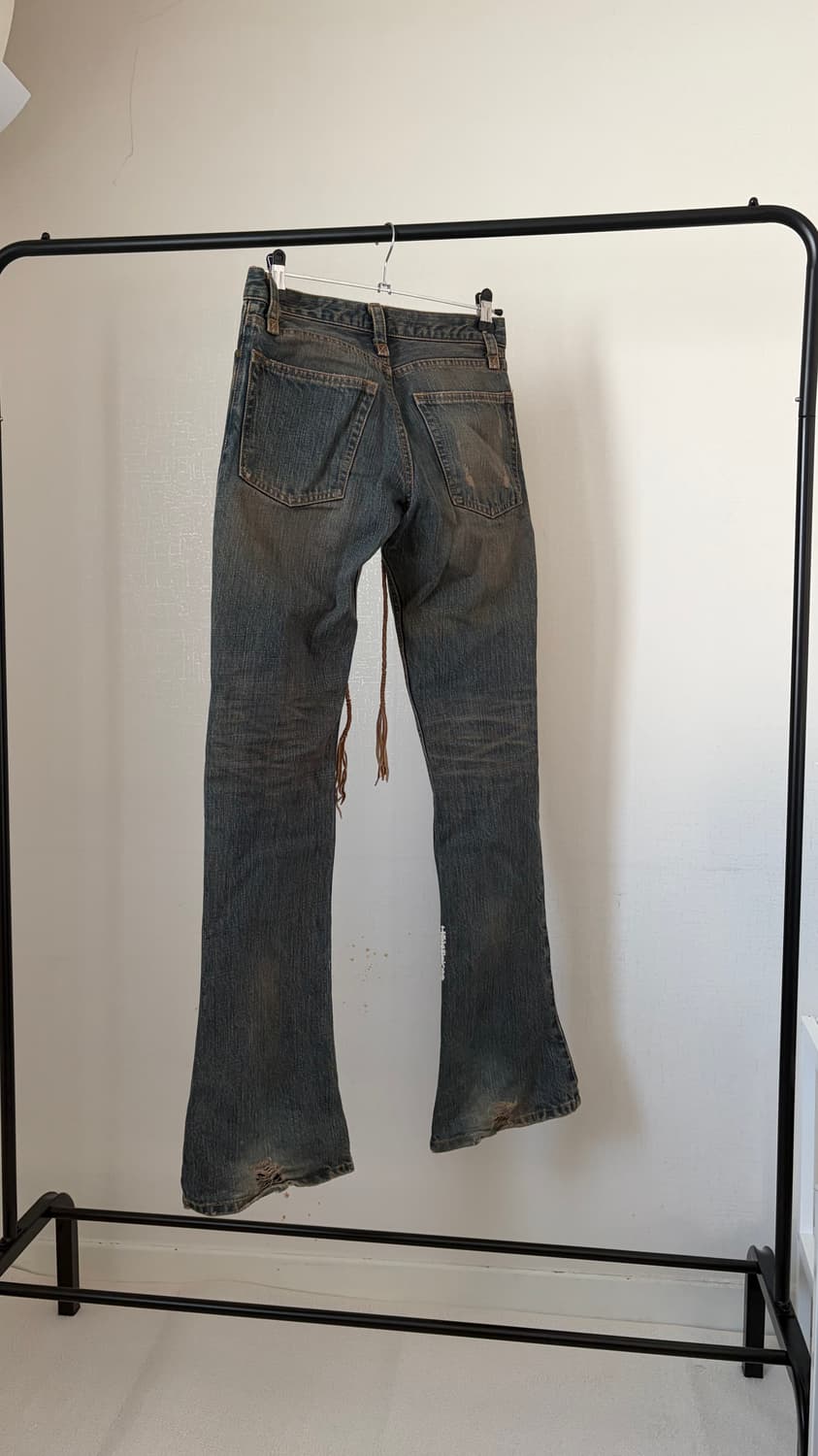 If six was nine lace up flare denim 상품이미지3