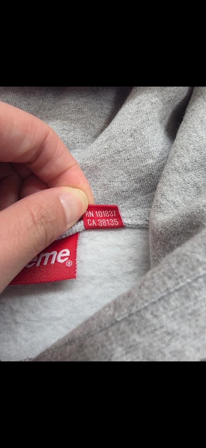 슈프림 23fw S로고 집업 후드 헤더 그레이 XL 상품이미지3