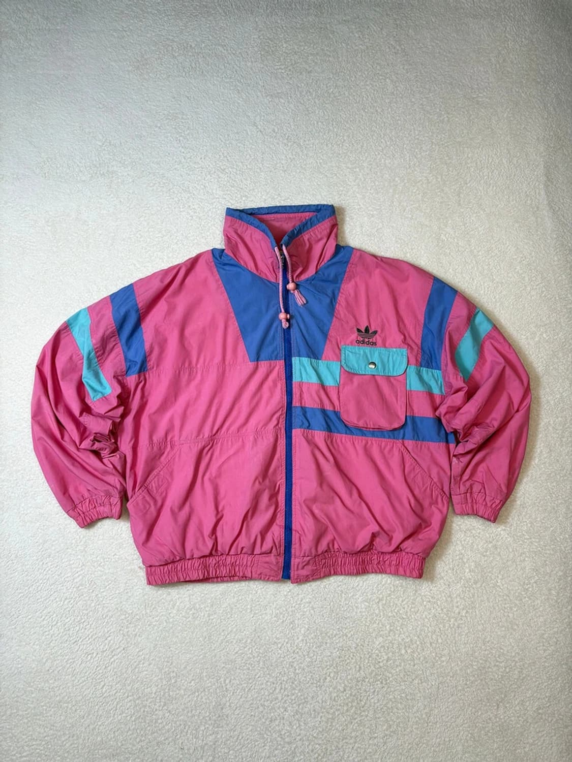 아디다스 90's 올드스쿨 배색 바람막이 자켓 PN6058 상품이미지1