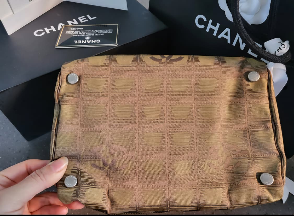 세일!정품 풀세트 샤넬 트래블 라인 토드겸 클러치 백 브라운 상품이미지5