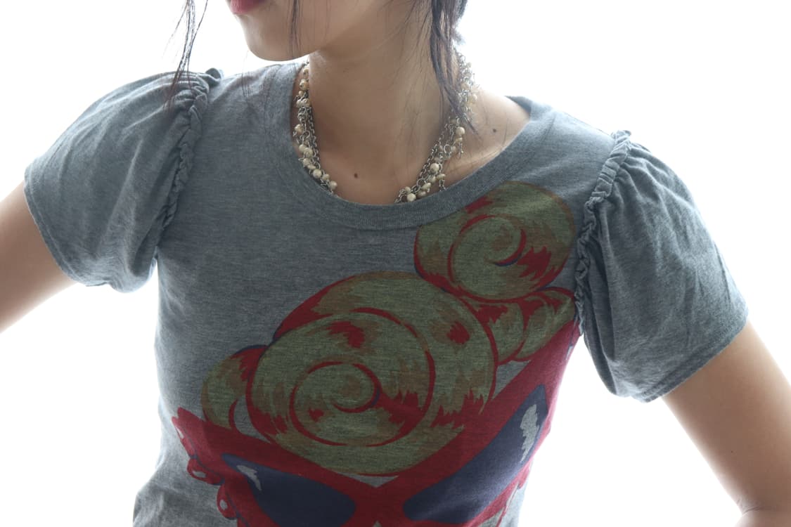 [Hysteric Mini] Grey Puff T-Shirt 상품이미지4