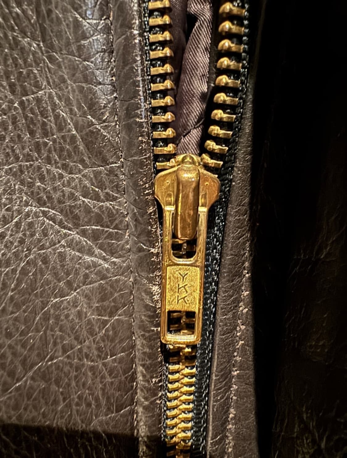 나이키 빅스우시 빈티지 레더 자켓 브라운 xxl 상품이미지5