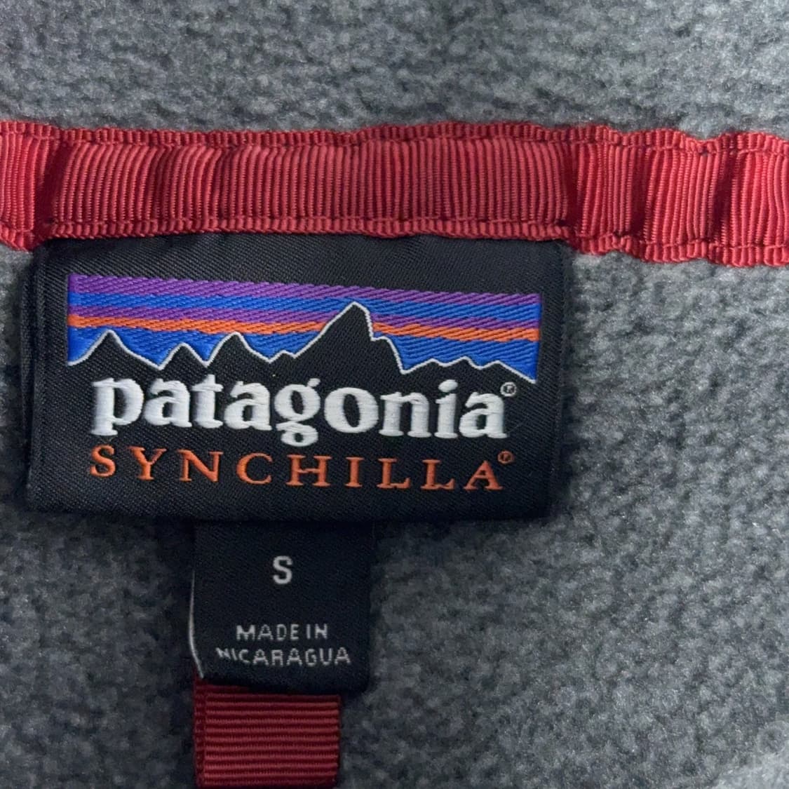 15FW 파타고니아 신칠라 스냅-T 그레이/블루 상품이미지4