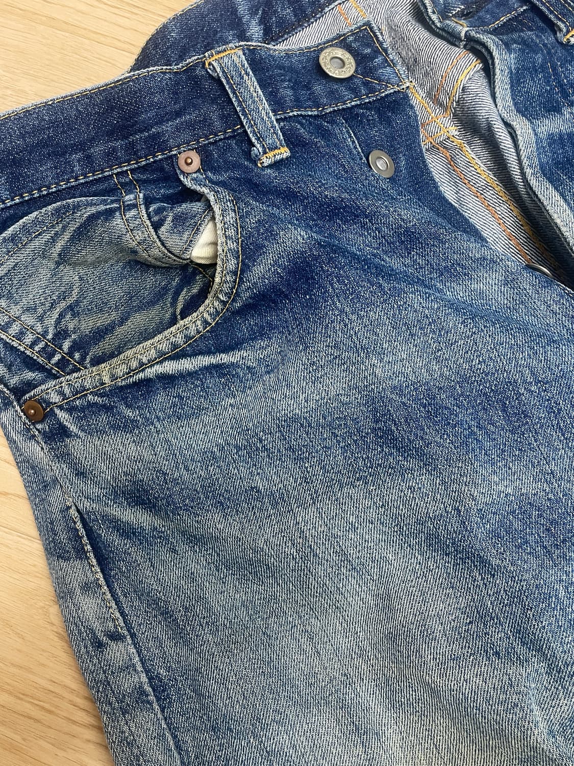 (34x36) 리바이스 501xx 셀비지 빅E 발렌시아 상품이미지2