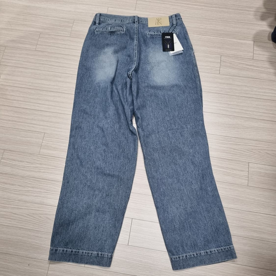 [새상품] 아르반 투 턱 데님 팬츠 블루그레이 2사이즈(m사이즈) 상품이미지5