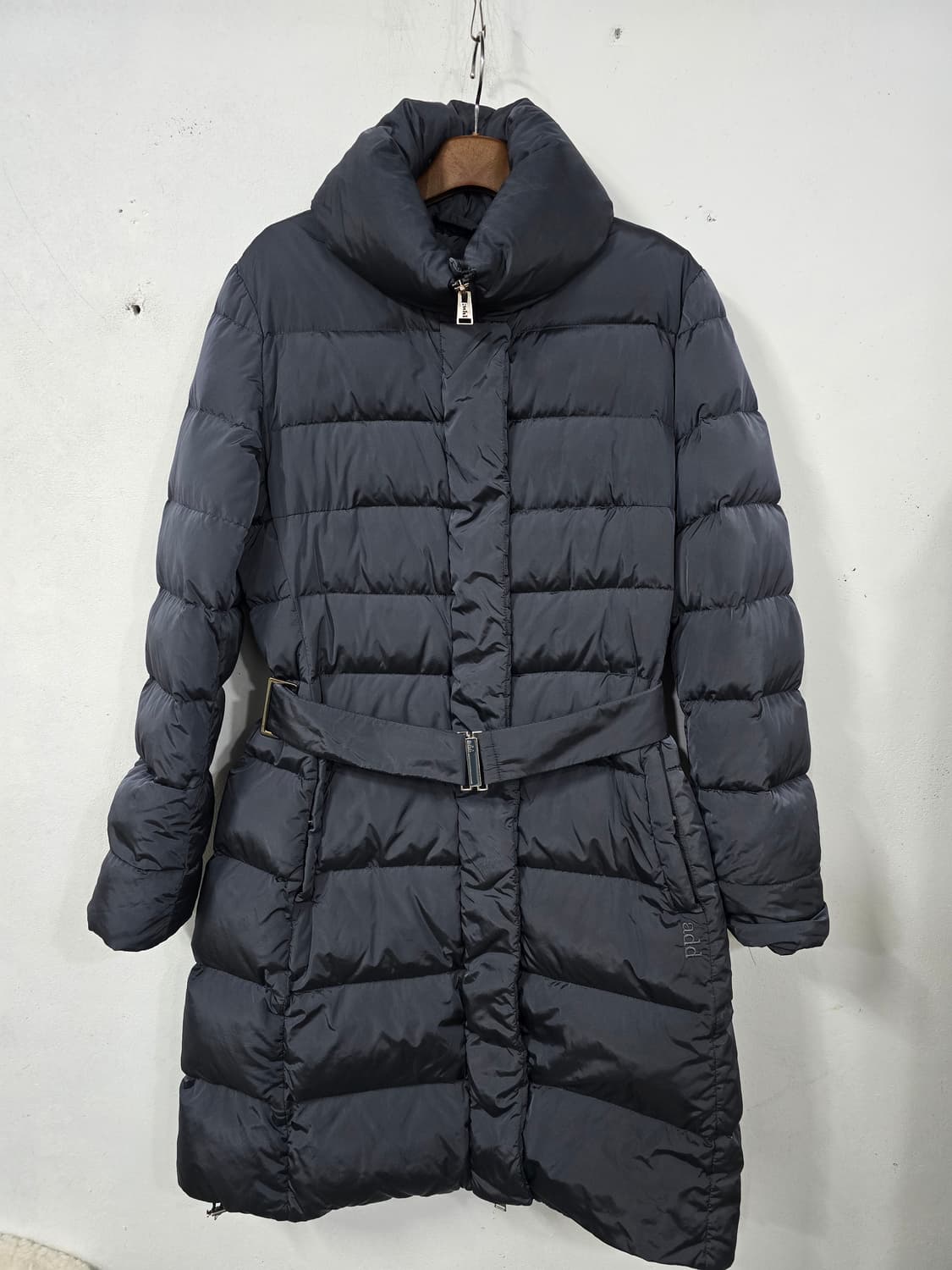 add 벨티드 여성 롱패딩 블랙s 상품이미지1