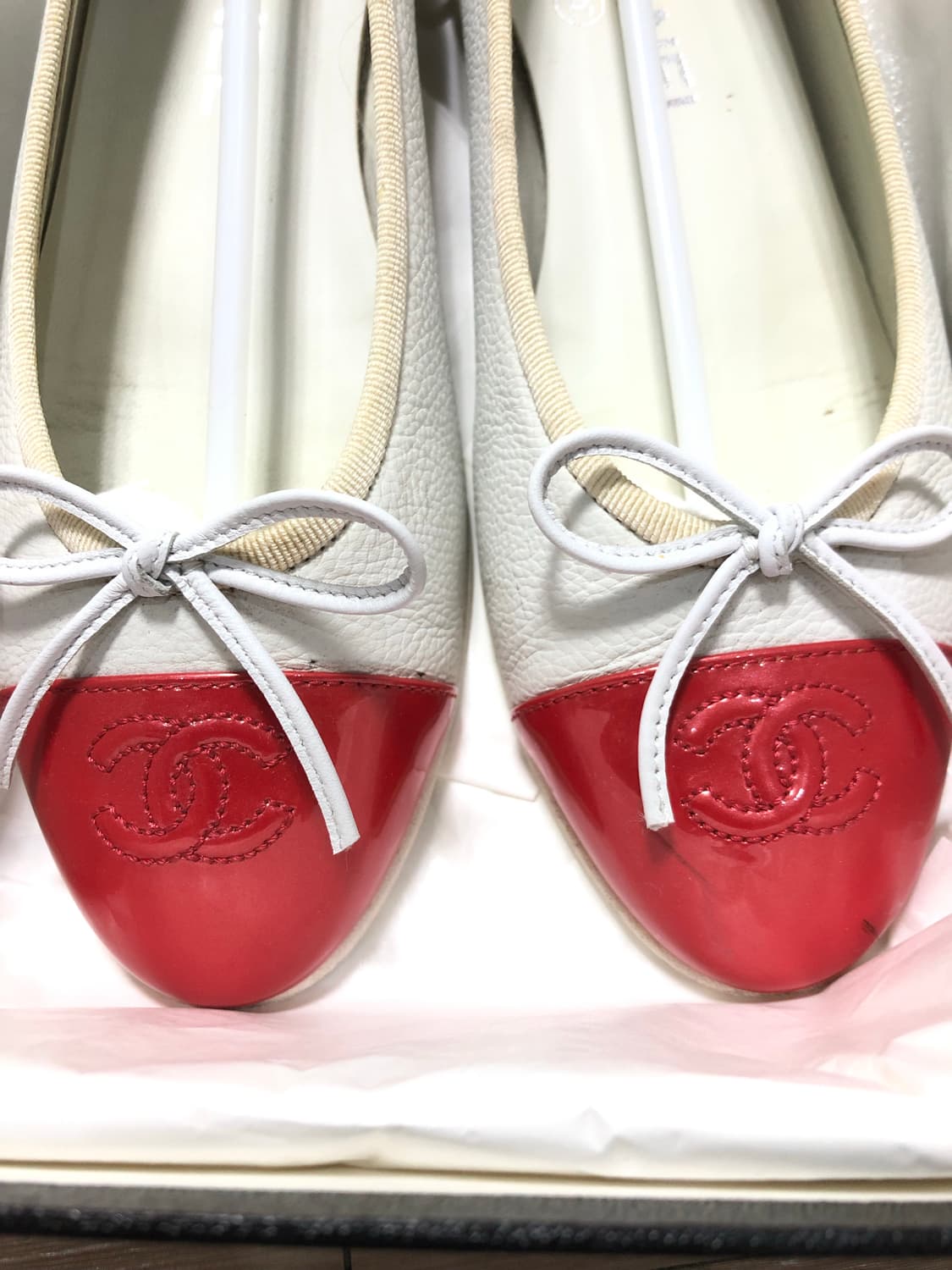 샤넬 발레리나 투톤 플랫 슈즈 상품이미지8