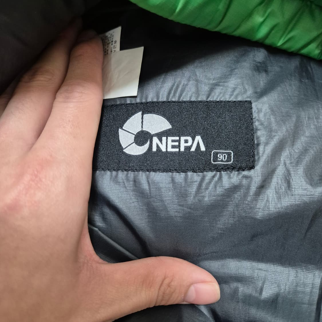 네파 남성 덕다운 오리지널 로고 후드 패딩 상품이미지5