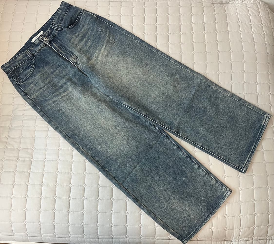 키뮤어 올데이 와이드 데님 팬츠 L 상품이미지1