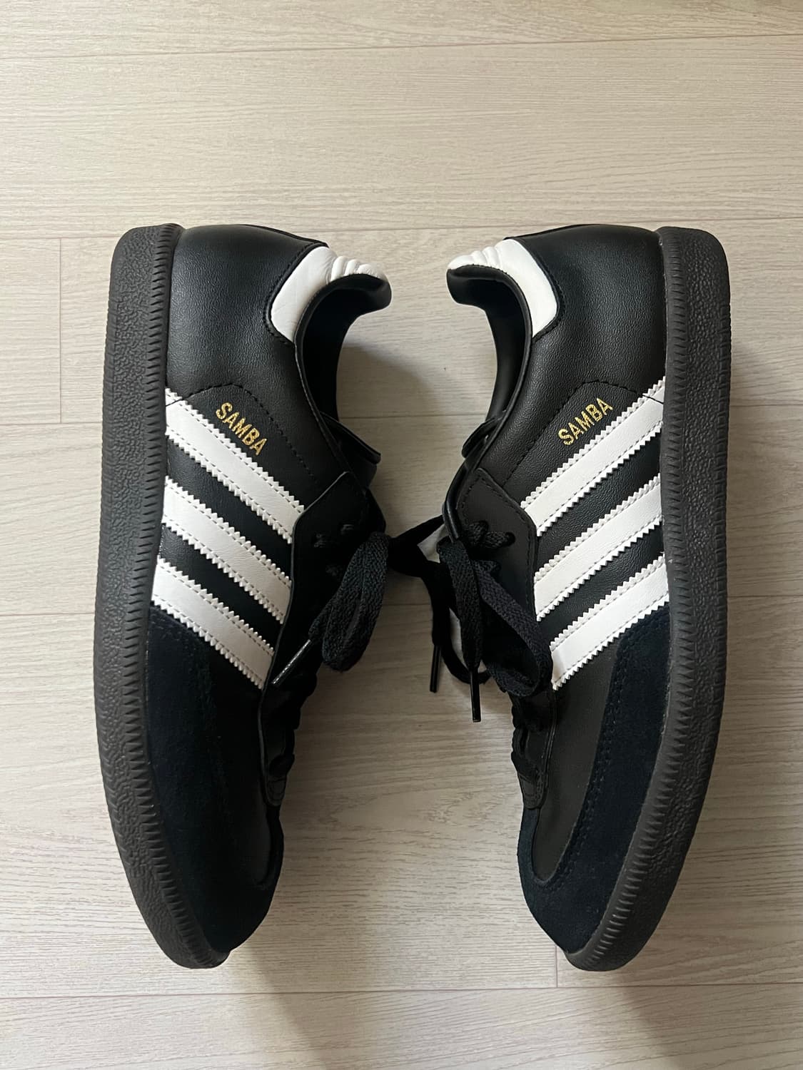 (260)아디다스 삼바 레더 코어 블랙 상품이미지4