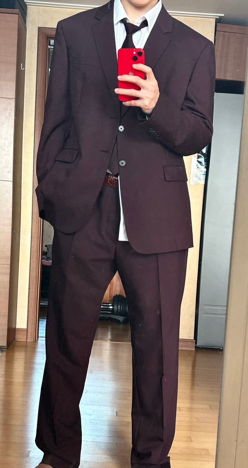 프라다 버건디 수트 상품이미지1