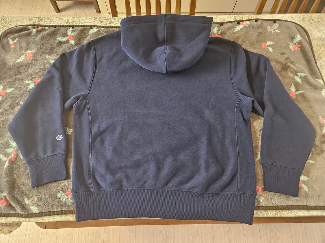 [해외M]챔피온 리버스위브 필드오브플레이 로즈볼 기념 후드 기모 네이비 상품이미지6