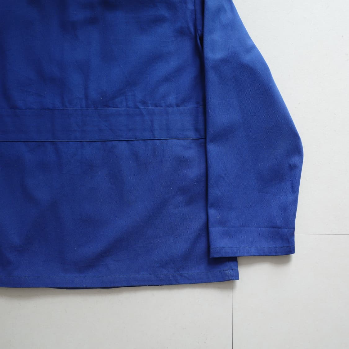 70s 프랑스 생산 프렌치 클럽칼라 워크자켓 블루 100 상품이미지9