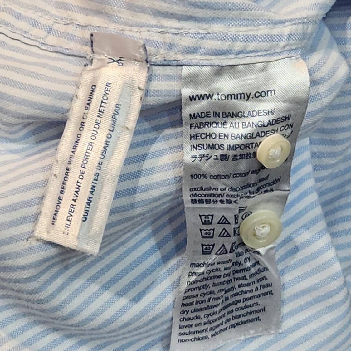 타미힐피거 스트라이프 긴팔 셔츠 (S) 상품이미지3