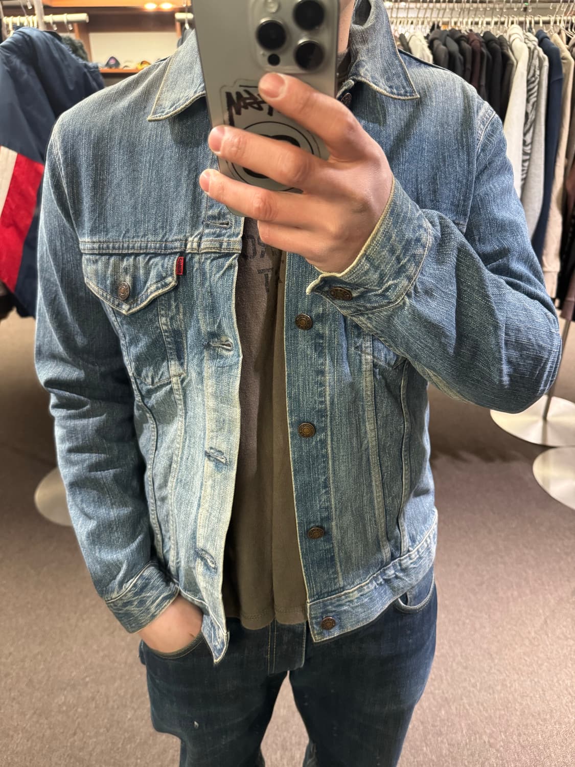 L)에드윈 빈티지 3세대 데님자켓 상품이미지1