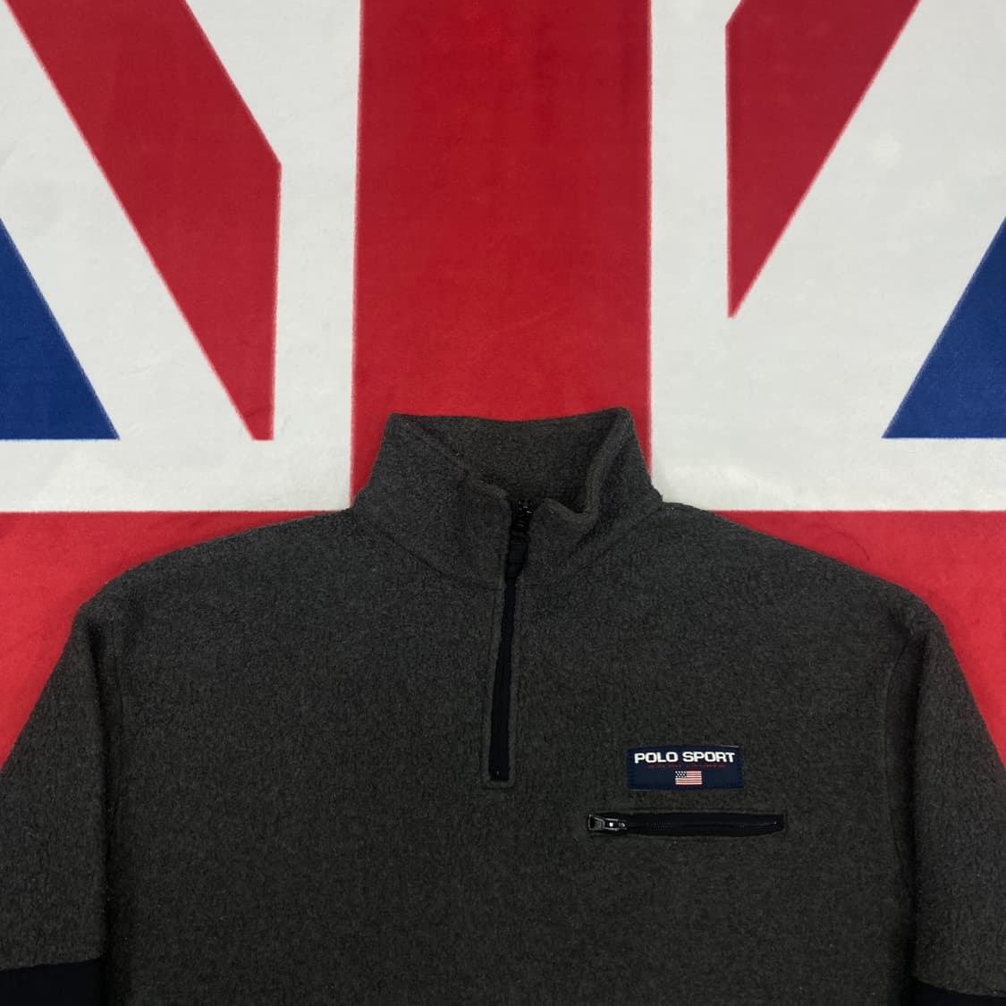 폴로스포츠 하프집업 플리스자켓 L 실측 XL -2XL  상품이미지3