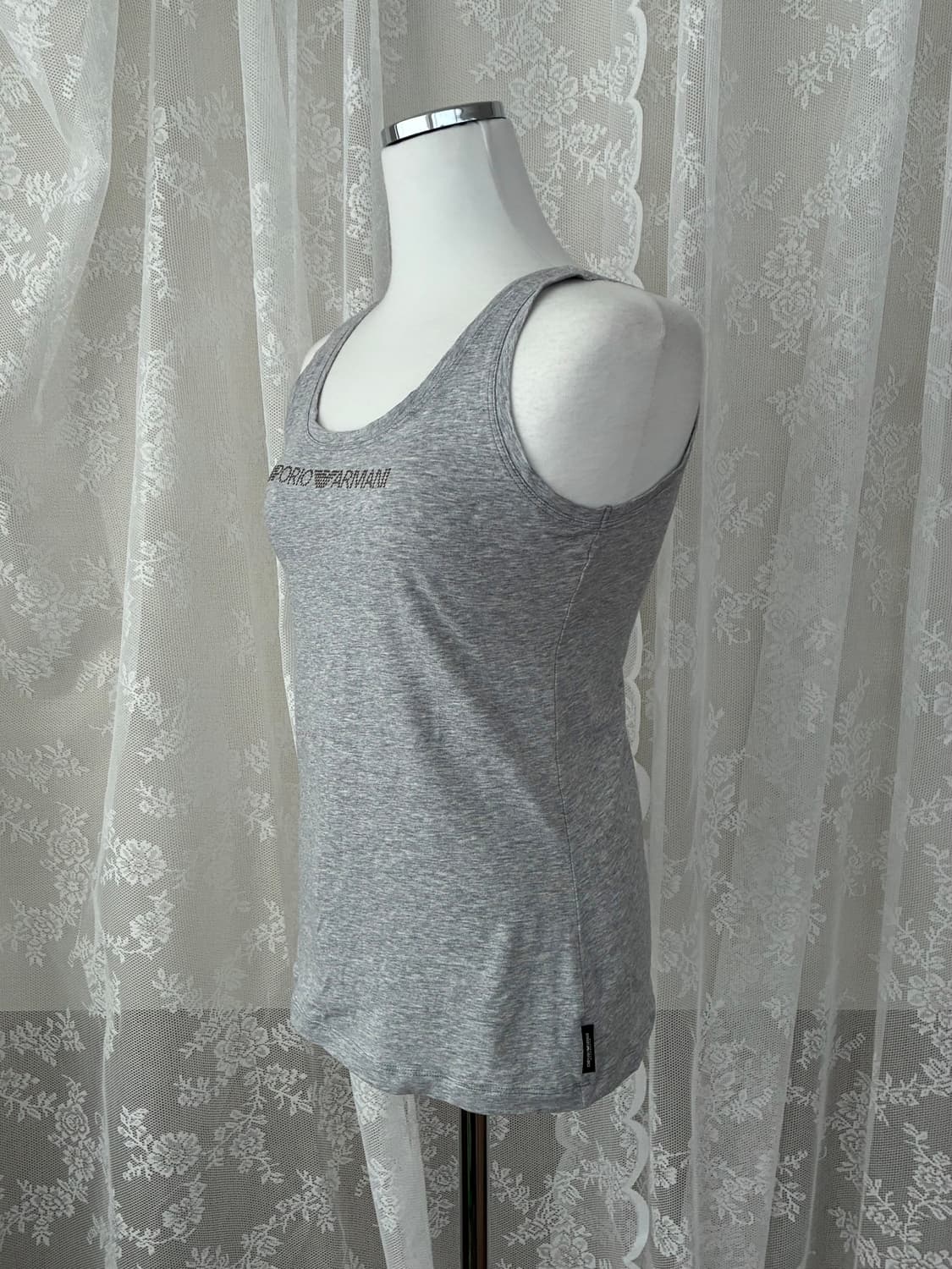 S) 엠포리오 아르마니 큐빅 탱크 탑 나시 그레이 상품이미지2