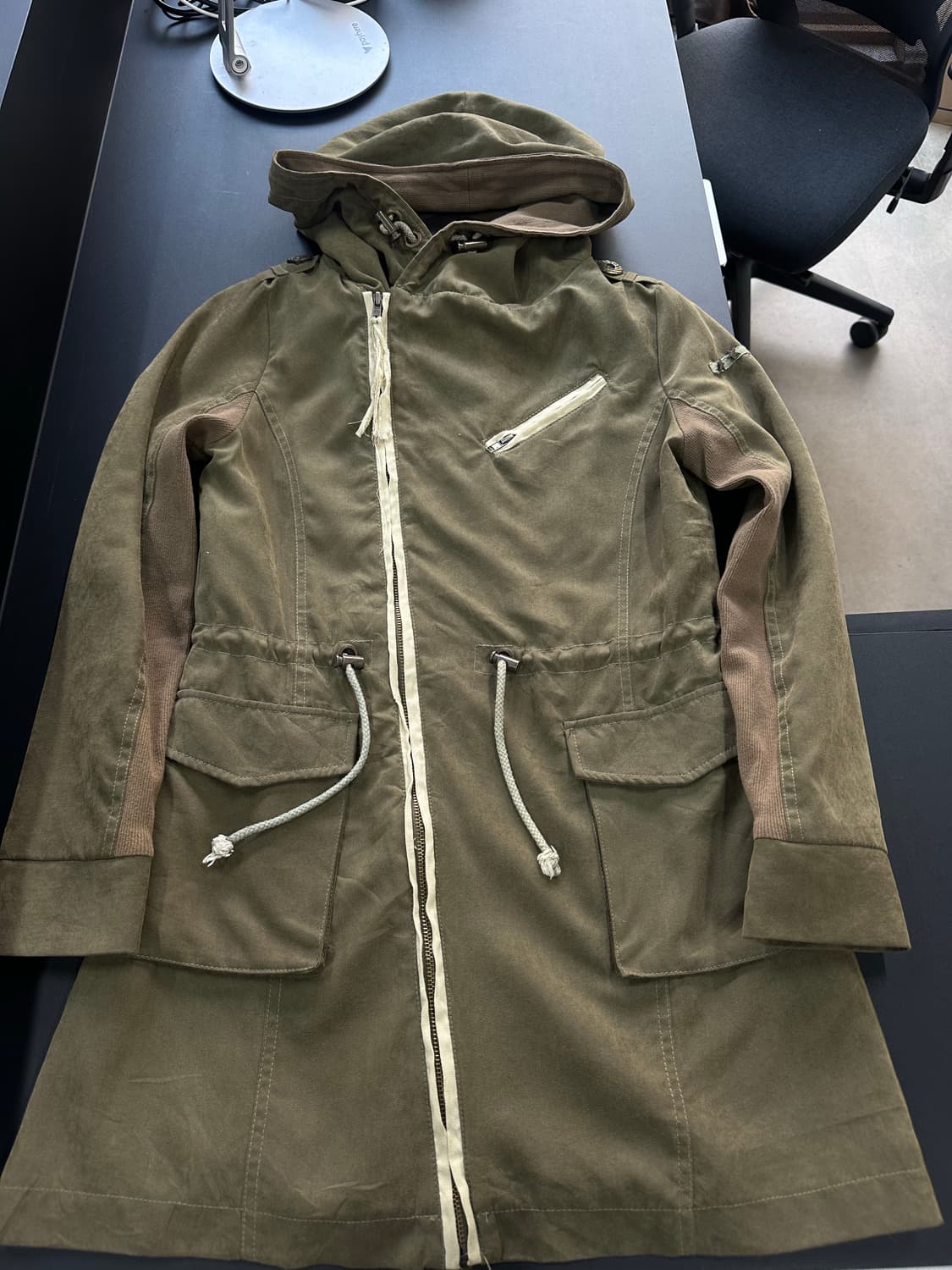 D.i.a Y2k 사선지퍼 카키롱자켓 상품이미지6