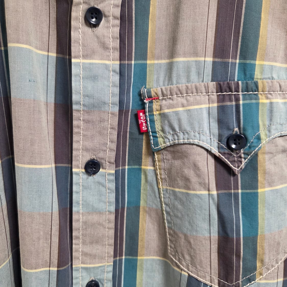 Levi's 리바이스 웨스턴 체크 셔츠 L(100) 상품이미지5
