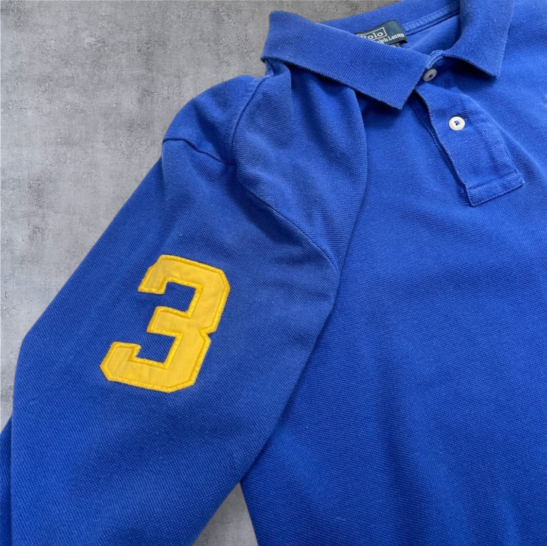 폴로 랄프로렌 블루 빅포니 긴팔 카라티 XL (18-20)  상품이미지4