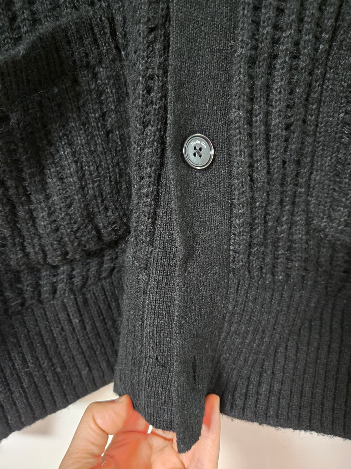 마뗑킴 블랙 니트 가디건 상품이미지5