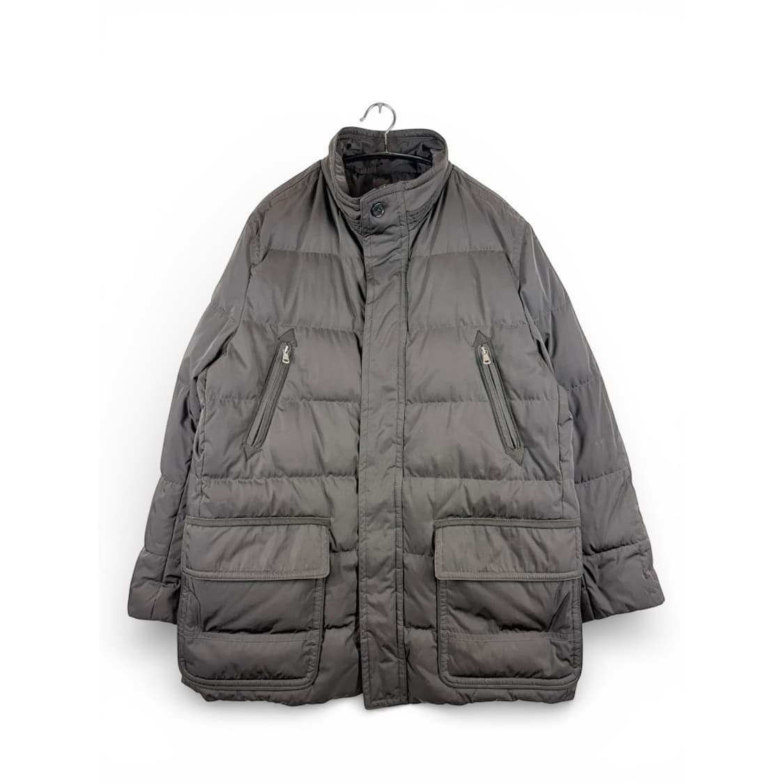 (100) 올젠 덕다운 사파리 패딩 브라운 상품이미지1