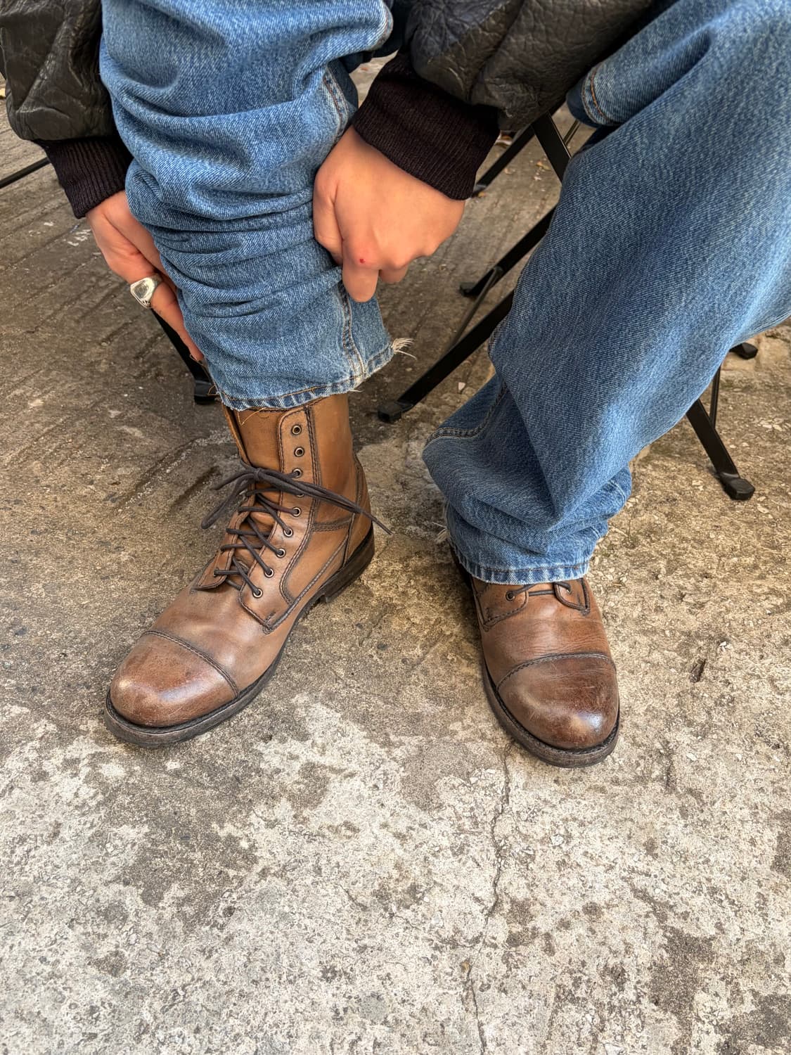 00’s Harley Davidson black label boots 상품이미지1