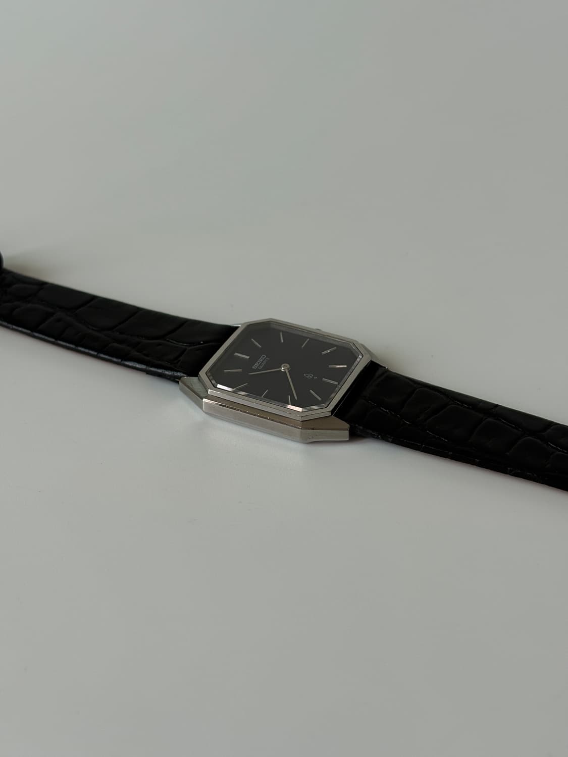 1980s Chariot Navy Dial Tank Quartz 상품이미지5
