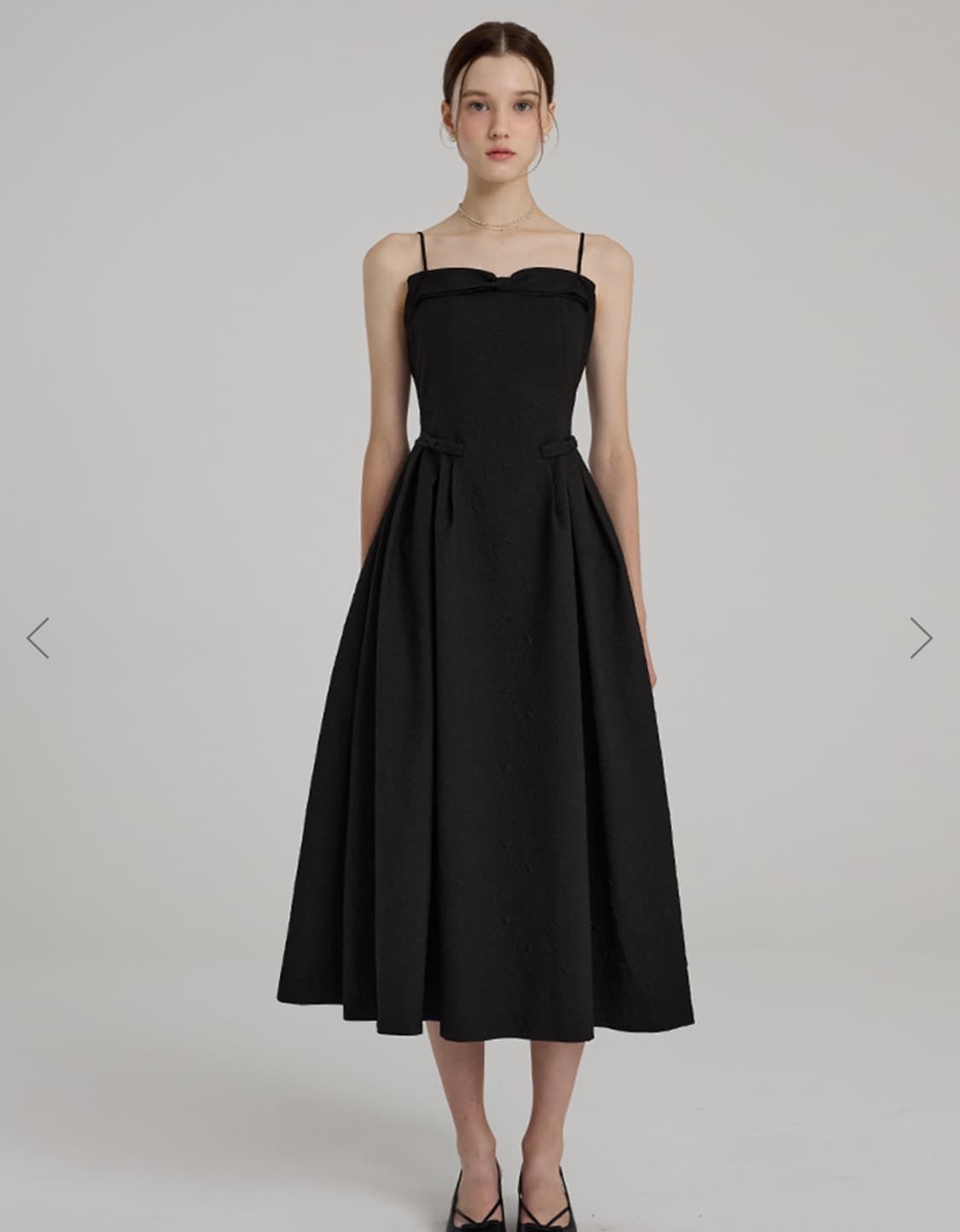 플로움 햅번 리본 뷔스티에 드레스 원피스 S 하객 웨딩 상품이미지2